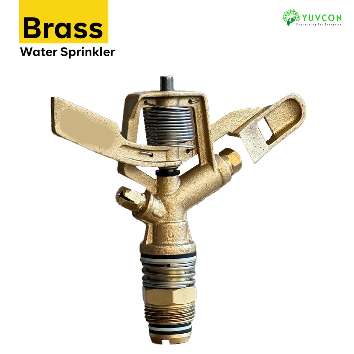 Yuvcon Brass Sprinkler: Durable and Efficient for Agriculture, Lawn and Garden Irrigation - Mischief Green