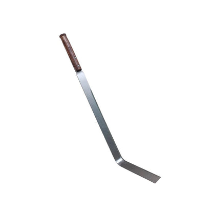 Mischief Green Grass Cutting Sword with Wooden Handle, Long Steel Blade | Bent Angle | Grass and Weed Cutting Tool