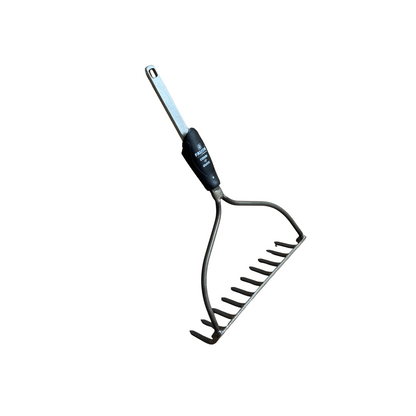 Falcon Quick Combi Tool Set - Bow Rake Attachment | 10 Teeth - Easy Click & Lock System - Compatible with Falcon Handle | Ideal for Leveling, Spreading, and Collecting Debris