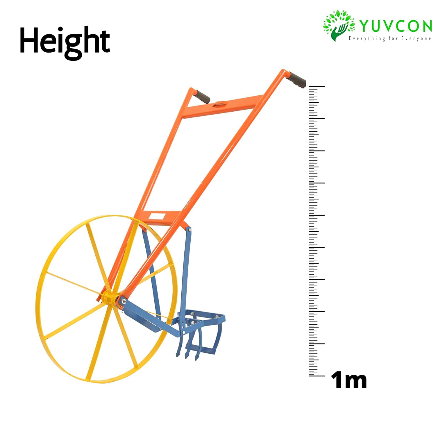 Yuvcon Wheel Hoe: Efficient and Versatile Manual Cultivator - Mischief Green