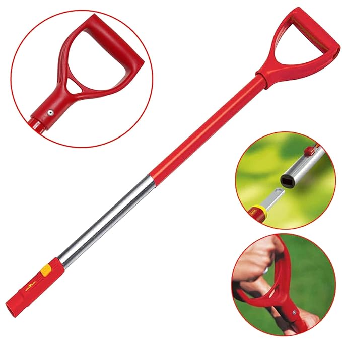 Wolf Garten ZM-AD 120 Aluminum D-Handle: Ergonomic and Durable for Effortless Gardening - Mischief Green