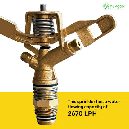 Yuvcon Brass Sprinkler: Durable and Efficient for Agriculture, Lawn and Garden Irrigation