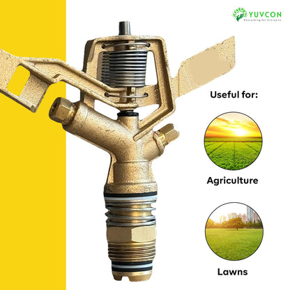 Yuvcon Brass Sprinkler: Durable and Efficient for Agriculture, Lawn and Garden Irrigation