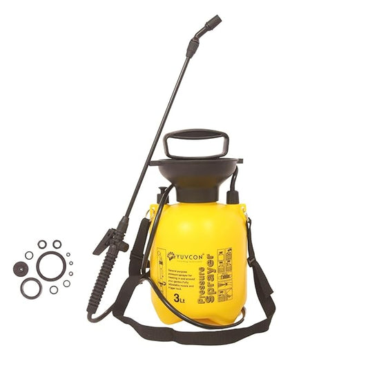 Yuvcon 3 Liter Pressure Sprayer: Efficient and Versatile for Gardening - Mischief Green