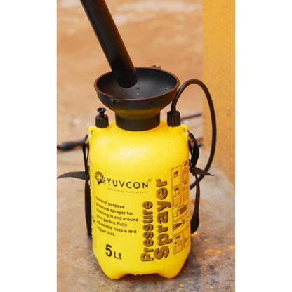 Yuvcon 5 Liter Manual Sprayer: Efficient and Versatile for Gardening and Agriculture - Mischief Green