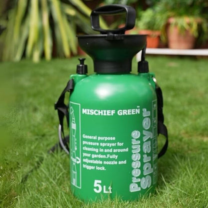 Mischief Green Pressure Sprayer Pump for Gardening & Agriculture (5 Liter)