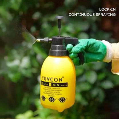 Yuvcon 2 Liter Pressure Sprayer: Compact and Efficient for Gardening, Spray bottle for Plants - Mischief Green