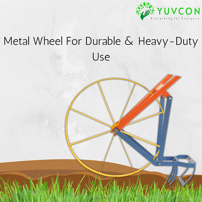 Yuvcon Wheel Hoe: Efficient and Versatile Manual Cultivator - Mischief Green