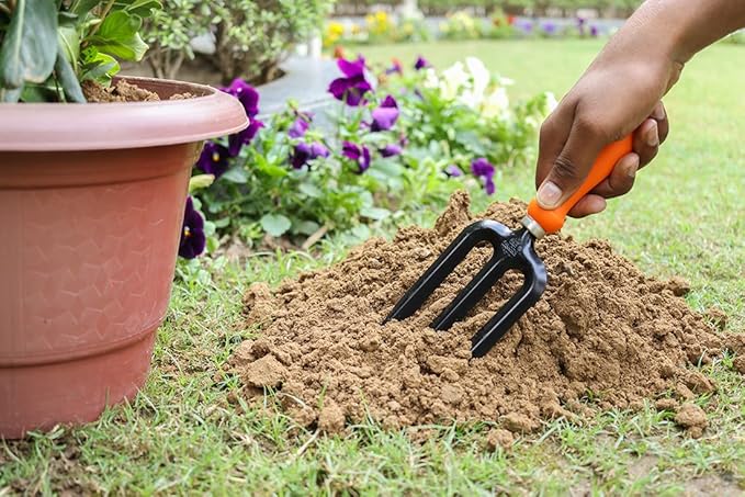 Falcon Premium Hand Weeding Fork - Versatile Tool for Planting and Row Making | FWF-102