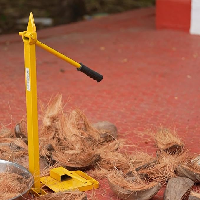 Gurudatta Coconut Deushuker Peeler: Efficient and Safe Coconut Husk remover - Mischief Green