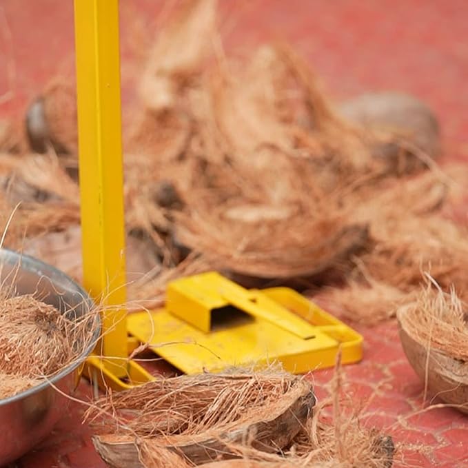 Gurudatta Coconut Deushuker Peeler: Efficient and Safe Coconut Husk remover - Mischief Green