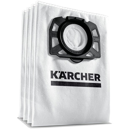 Karcher Filter bag fleece set packaged 4x for MV4, MV5 & MV6 Vacuum Cleaners