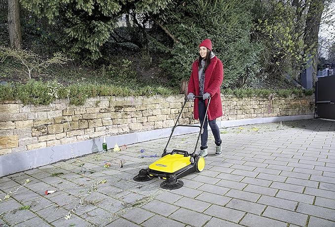 Karcher S4 Twin Push Sweeper: Efficient and Hygienic Outdoor Cleaning