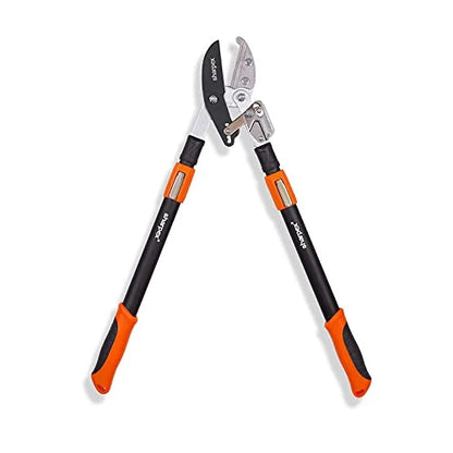 Ratchet Anvil Lopper with Telescopic Handles — Compound Action Branch Cutter for Tree, Hedge & Garden Pruning