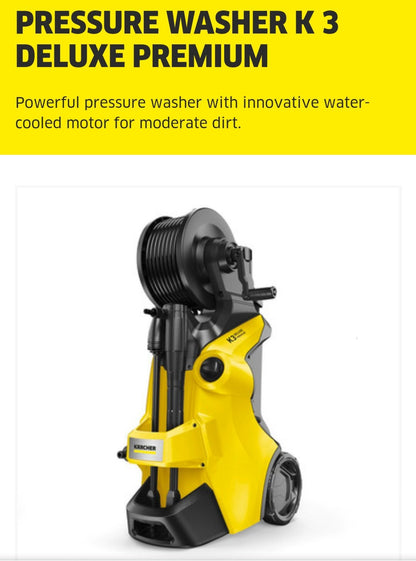 KARCHER K3 Premium Deluxe Pressure Washer: Powerful and Versatile Cleaning Solution